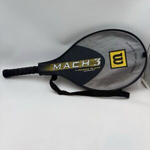 Wilson Mach 3 Power Slots Graphite Titanium Soft Shock Tennis Racquet 4 3/8" NEW